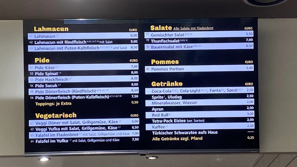 Speisekarte photo 3
