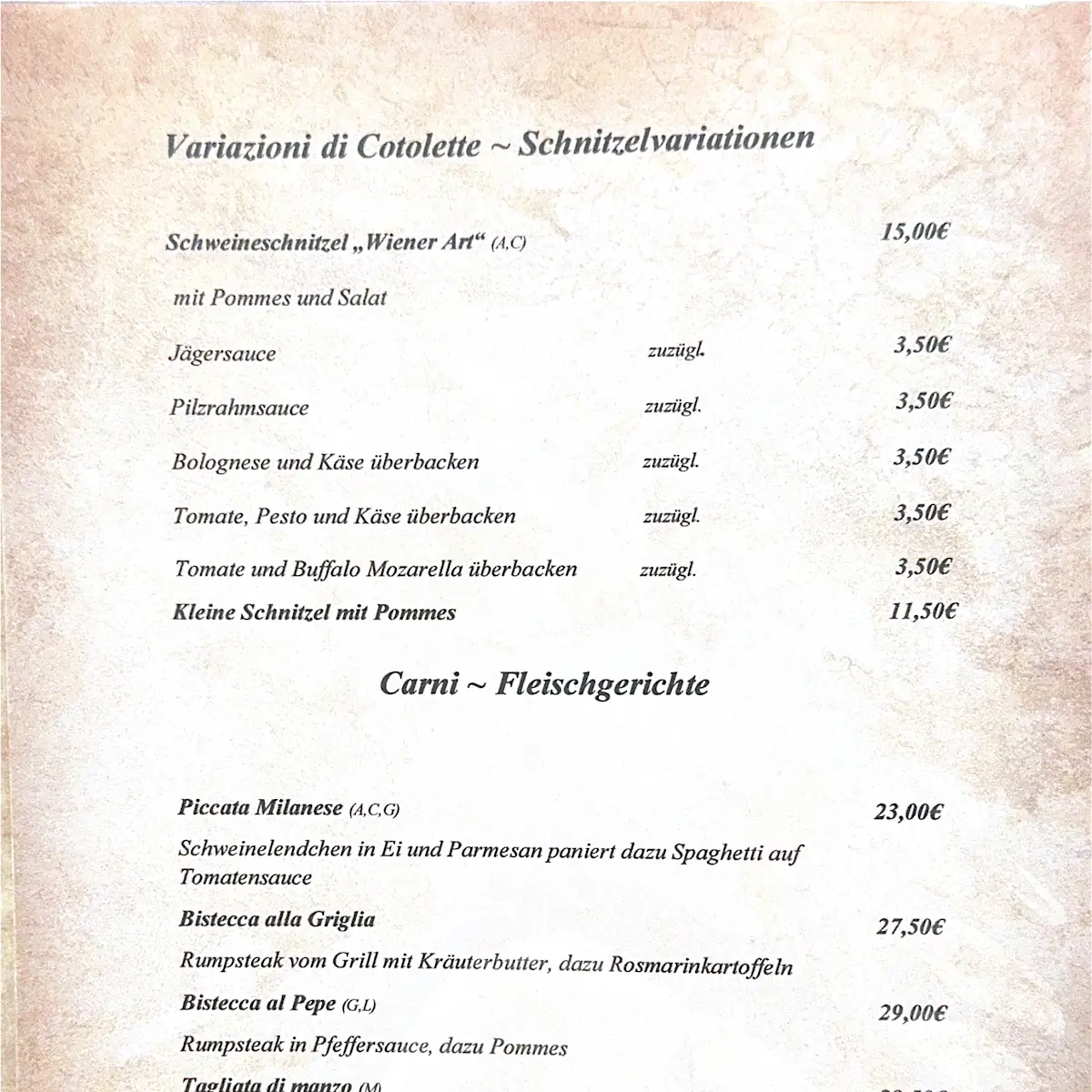 Speisekarte photo 4