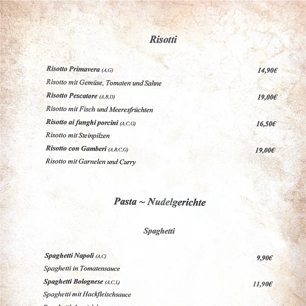 Speisekarte photo 9