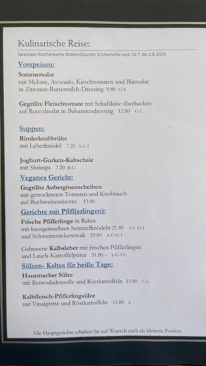 Speisekarte photo 1