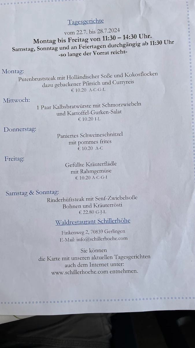 Speisekarte photo 2