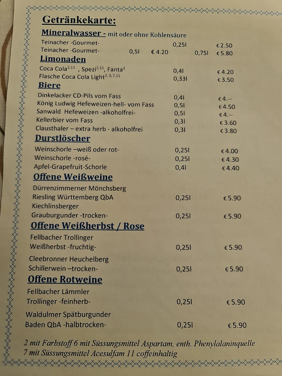 Speisekarte photo 5
