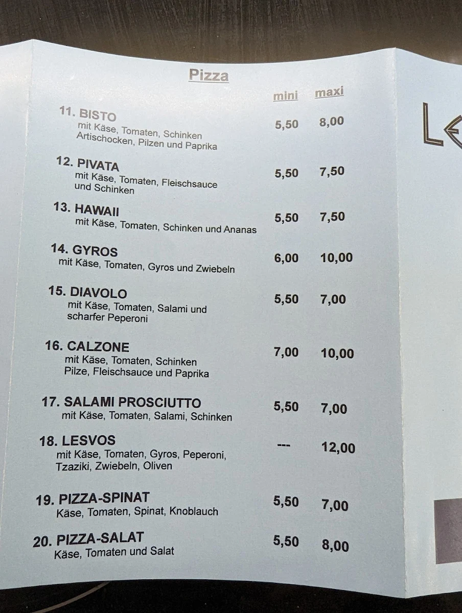 Speisekarte photo 2
