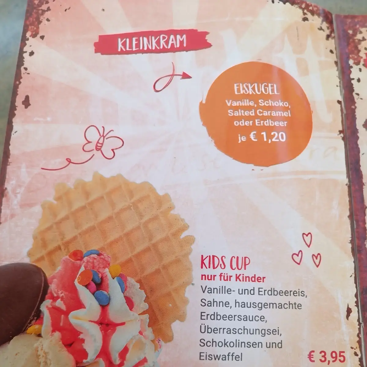 Speisekarte, Cafe Extrablatt Lippstadt