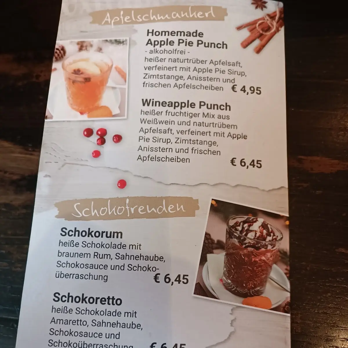 Speisekarte, Cafe Extrablatt Lippstadt