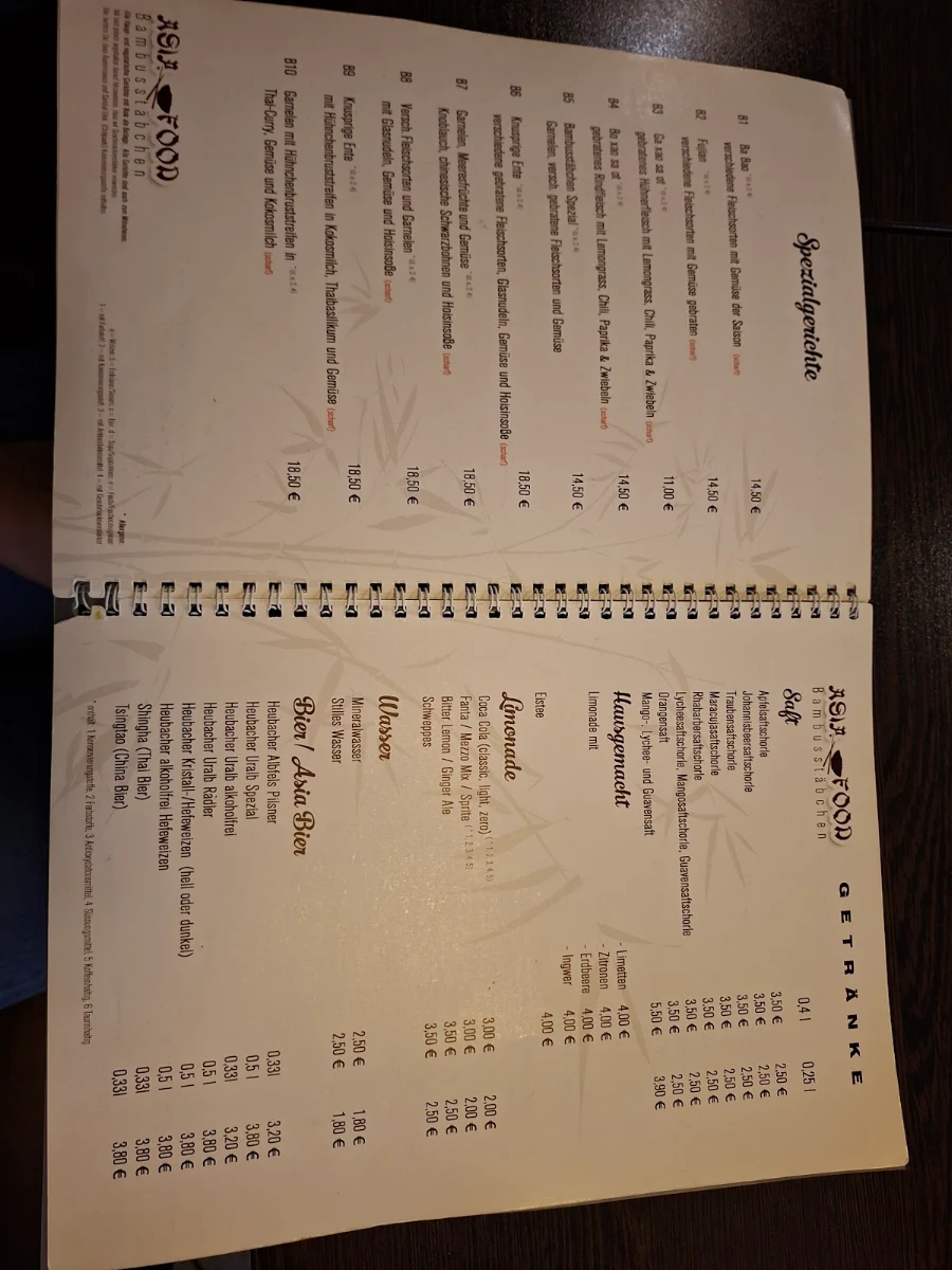 Speisekarte photo 2