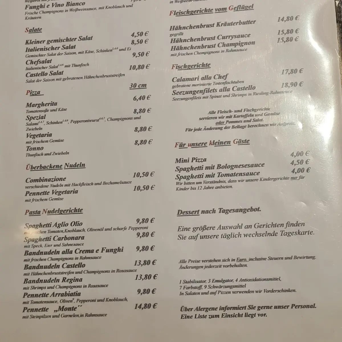 Speisekarte photo 2
