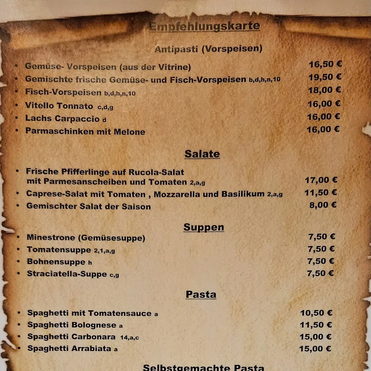Speisekarte photo 1