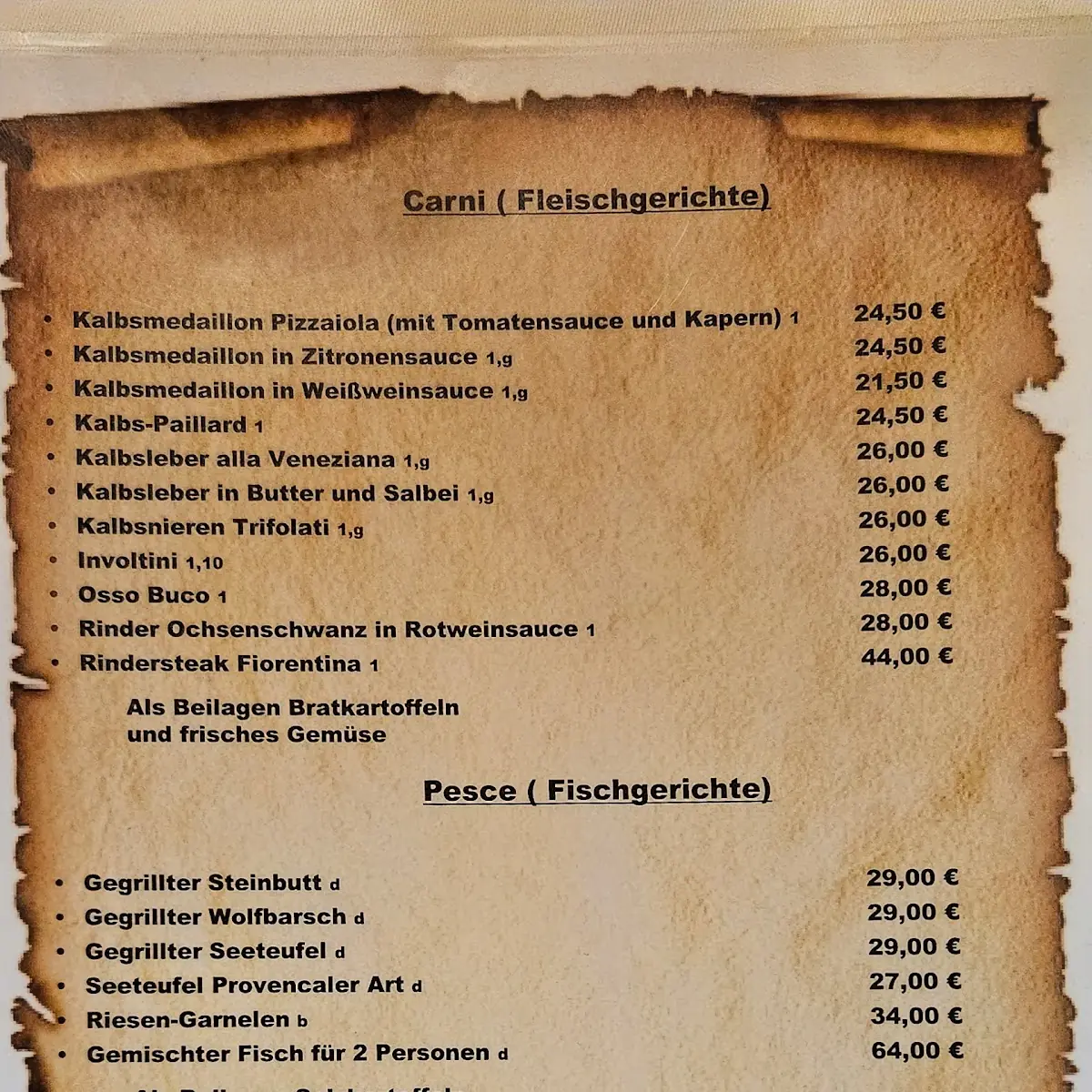 Speisekarte photo 2