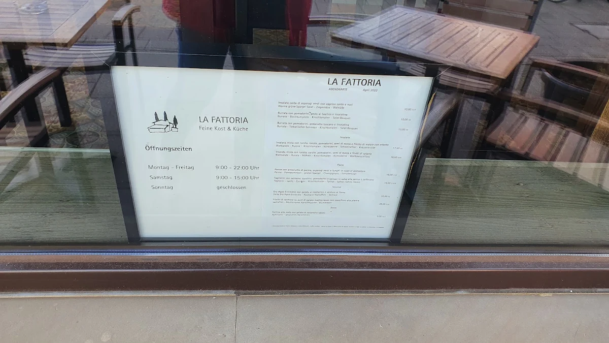 Speisekarte, La Fattoria