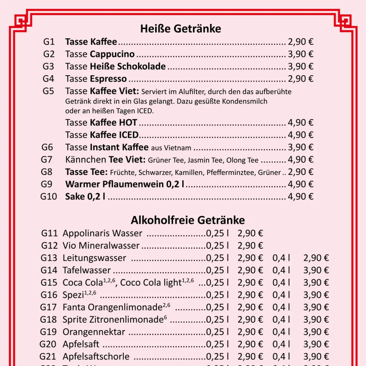 Speisekarte photo 2