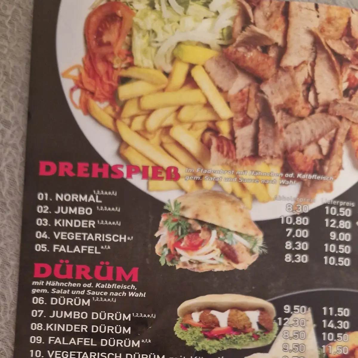Speisekarte photo 1