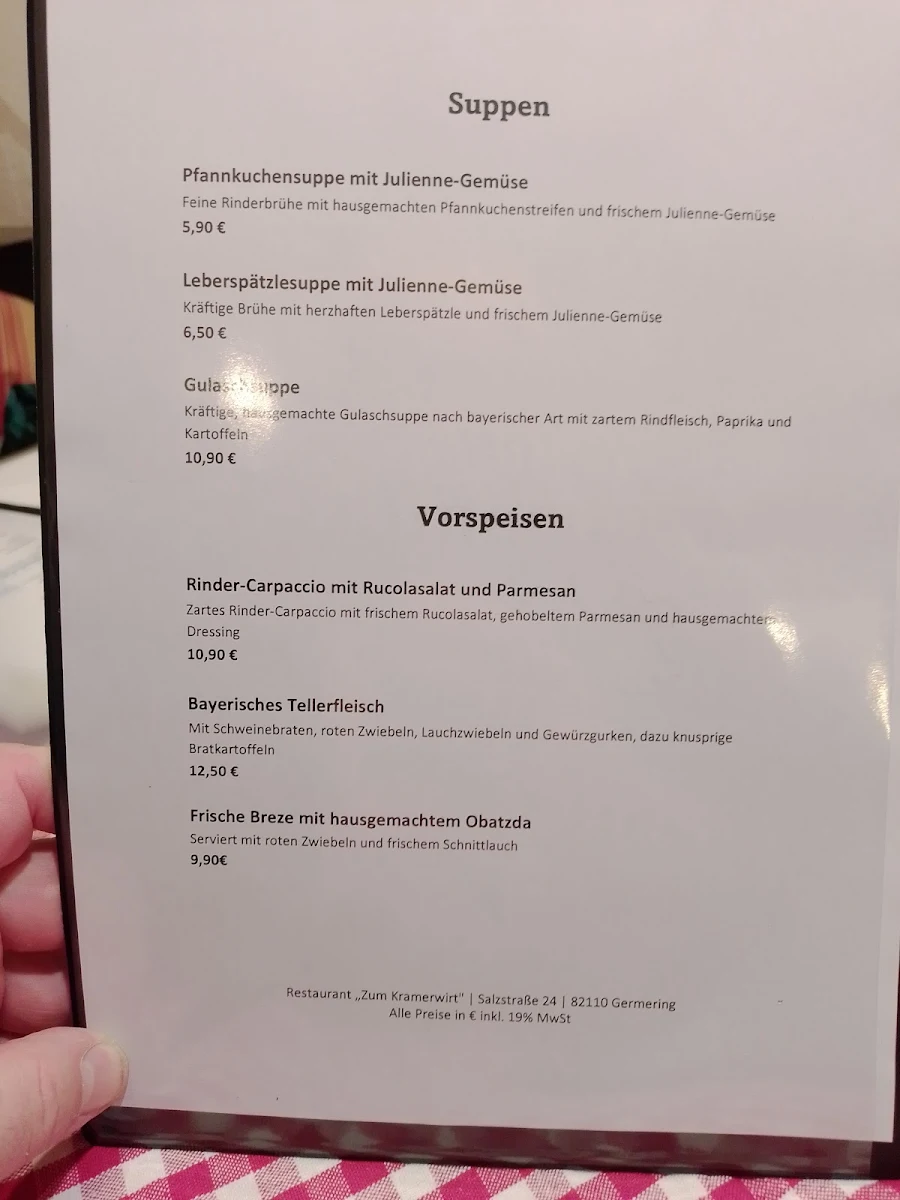 Speisekarte photo 2