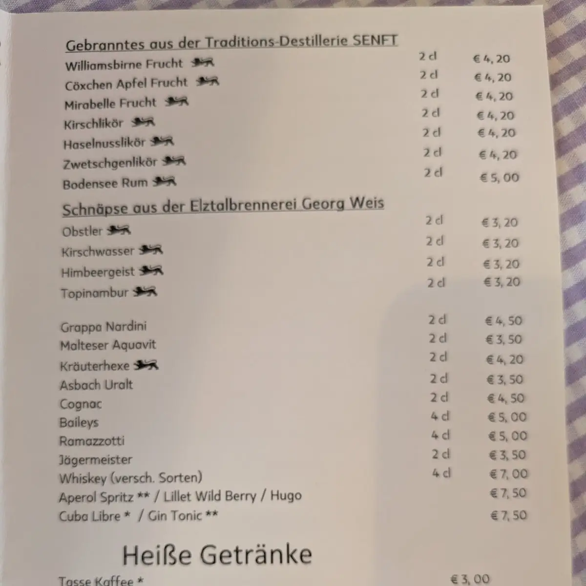 Speisekarte photo 4