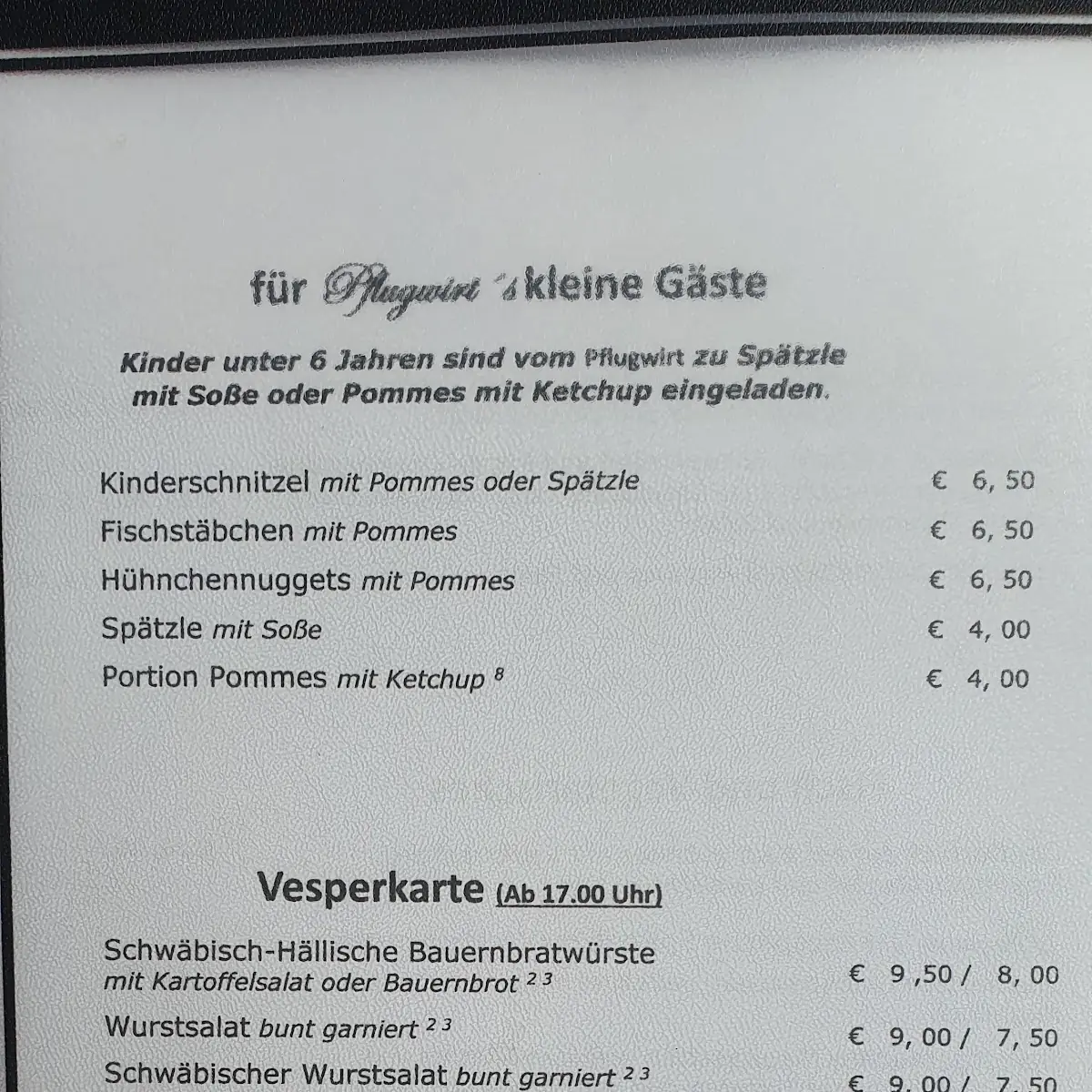 Speisekarte photo 6