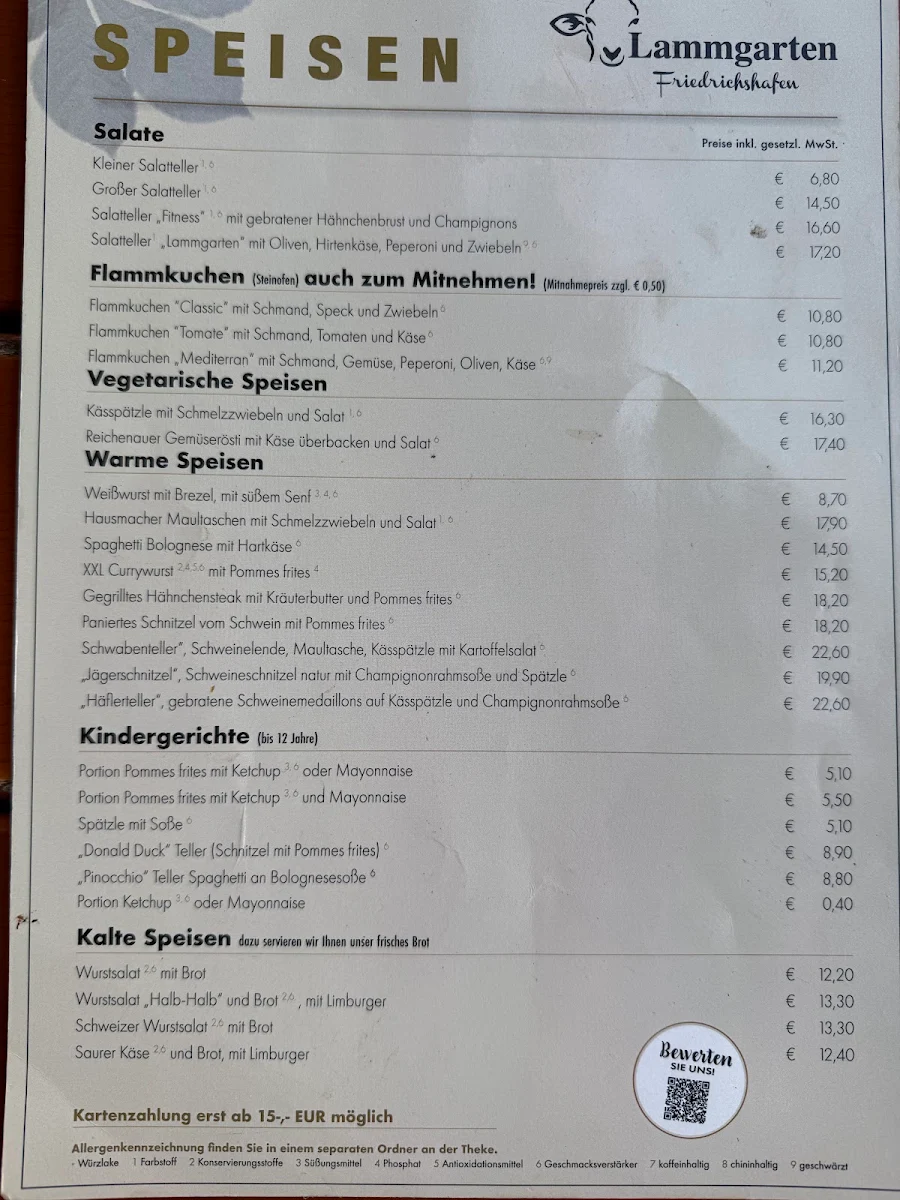 Speisekarte photo 1