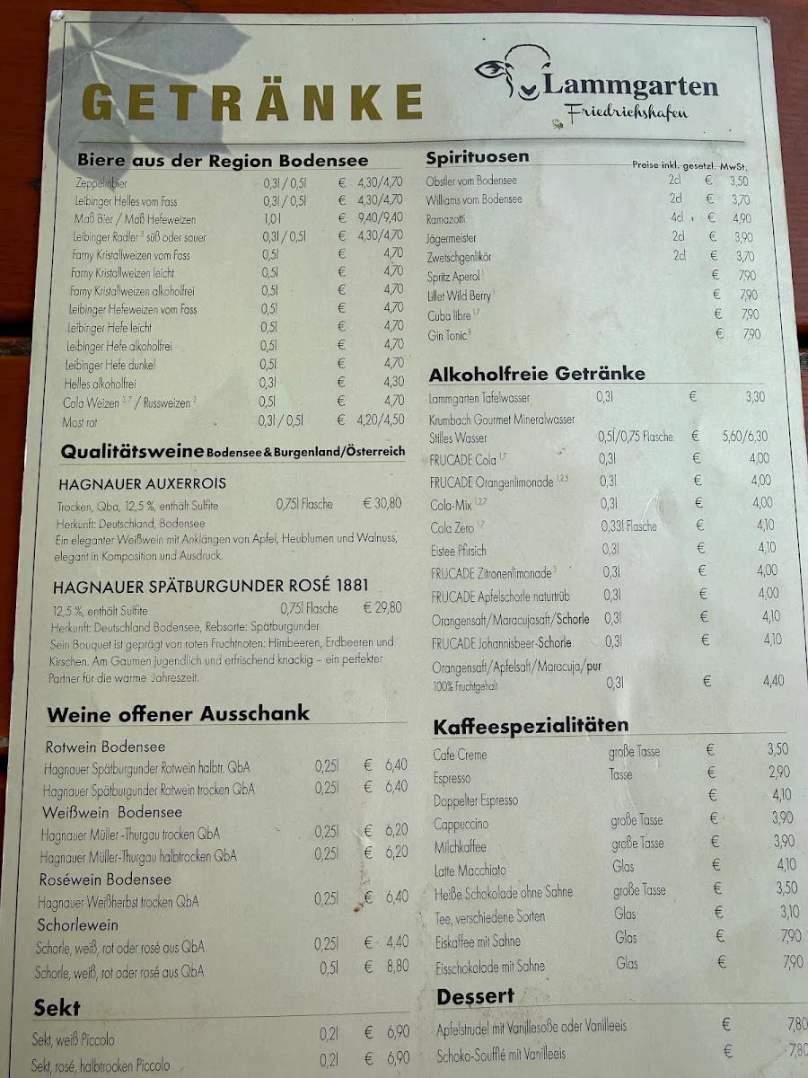 Speisekarte photo 3