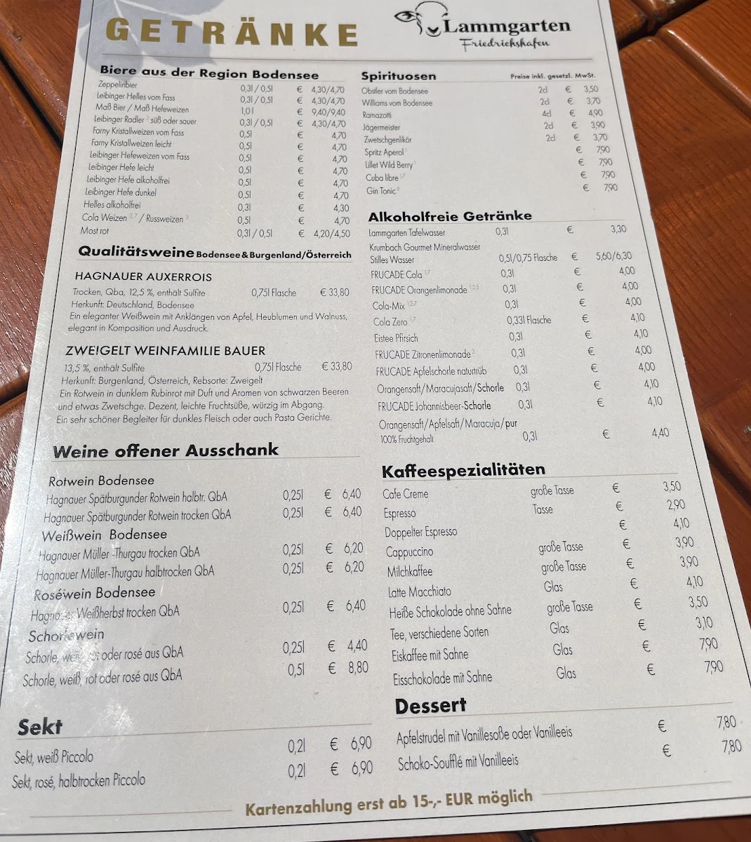 Speisekarte photo 9