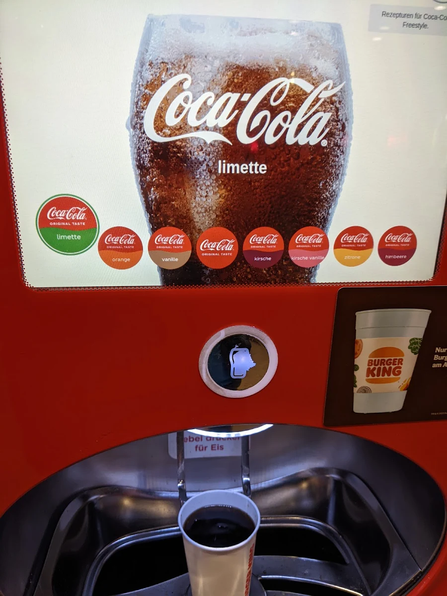Speisekarte, Burger King