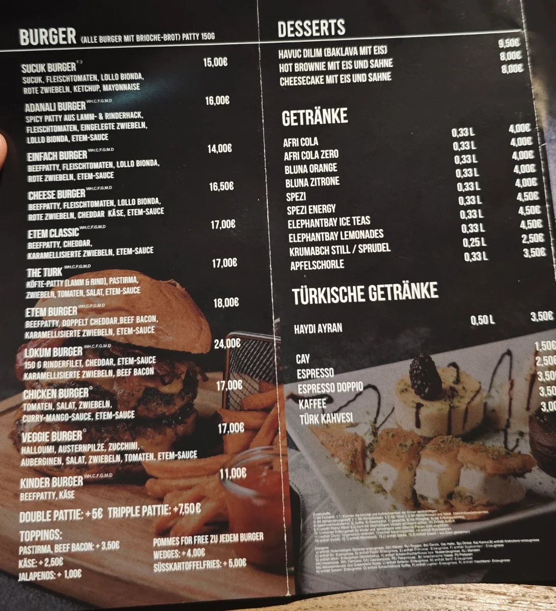 Speisekarte photo 5
