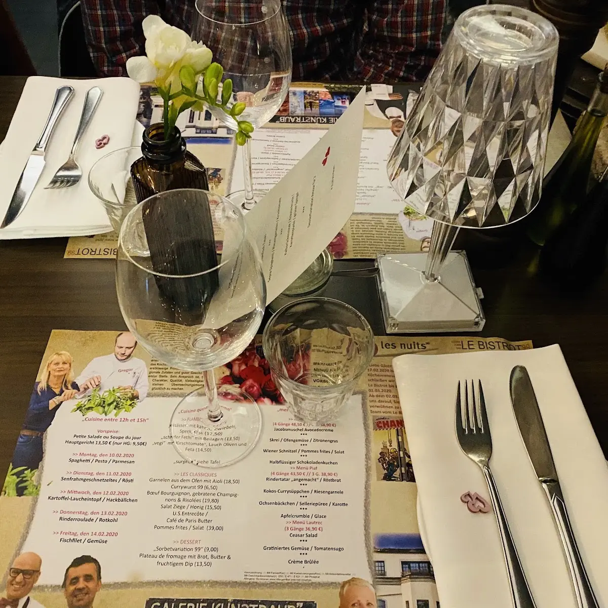 Speisekarte, LeBistrot99