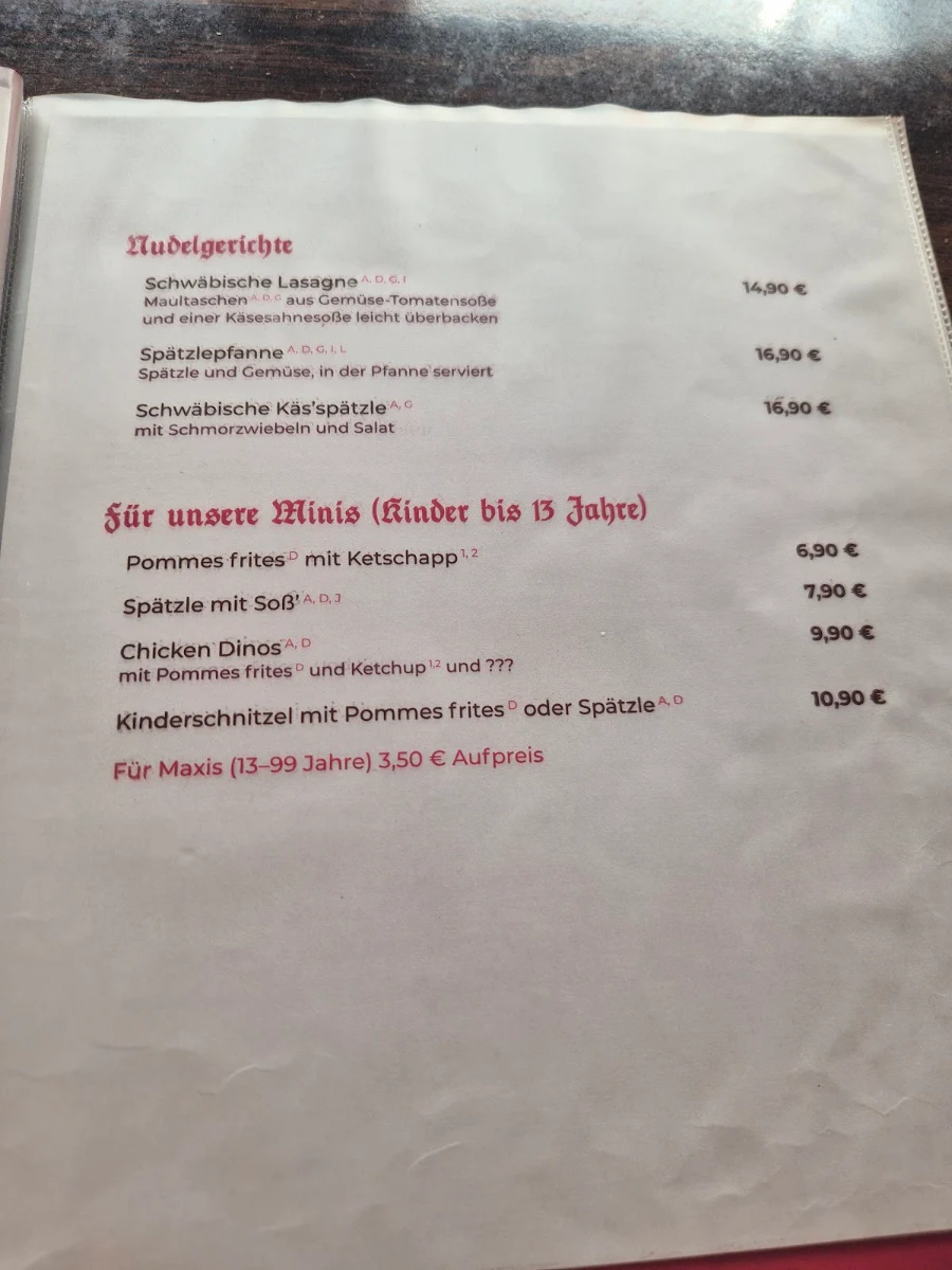 Speisekarte photo 5