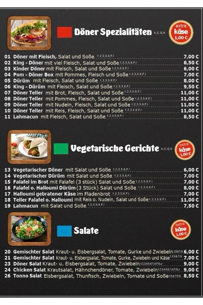 Speisekarte photo 1