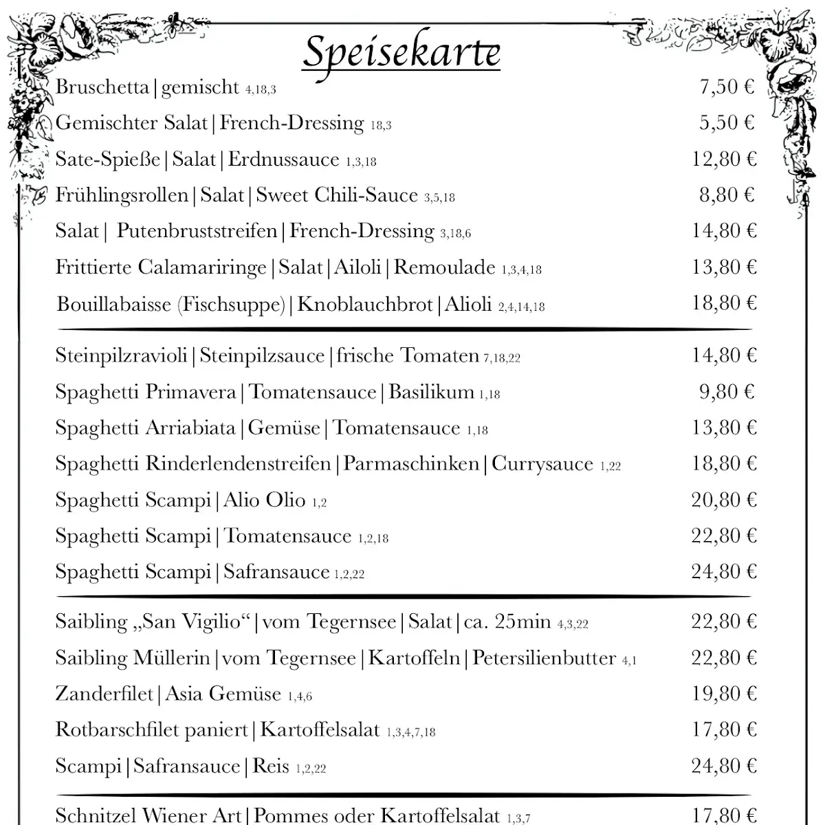 Speisekarte photo 2