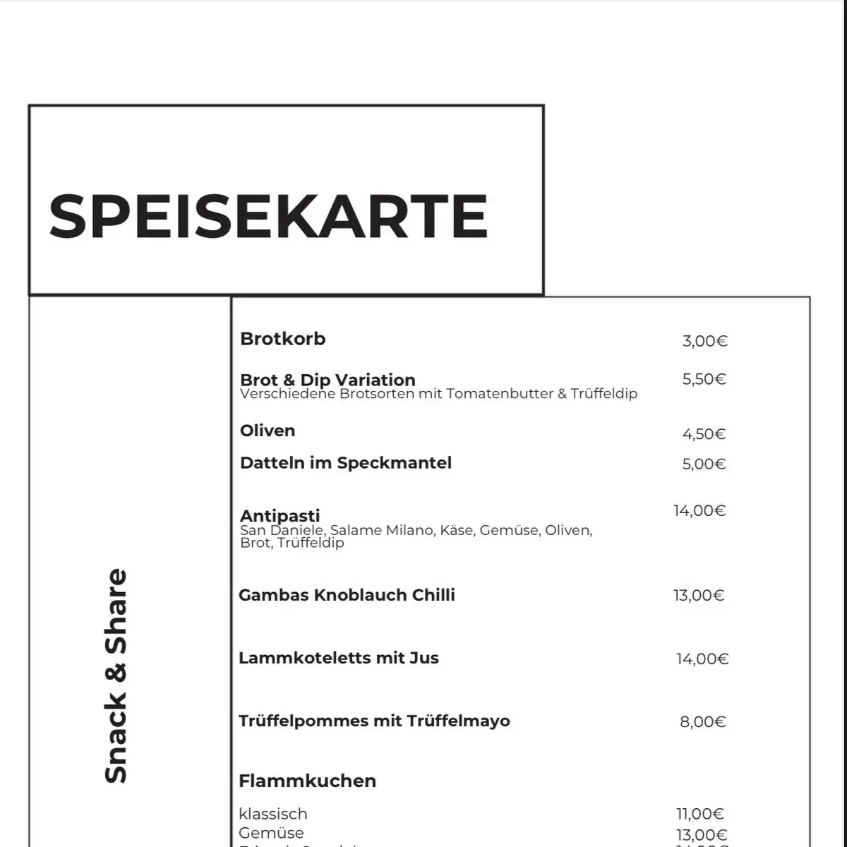 Speisekarte photo 3