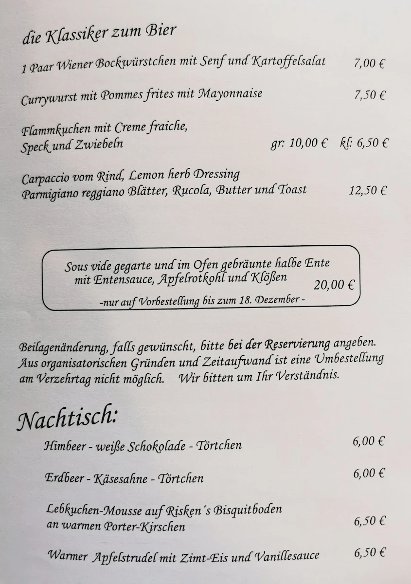 Speisekarte photo 1