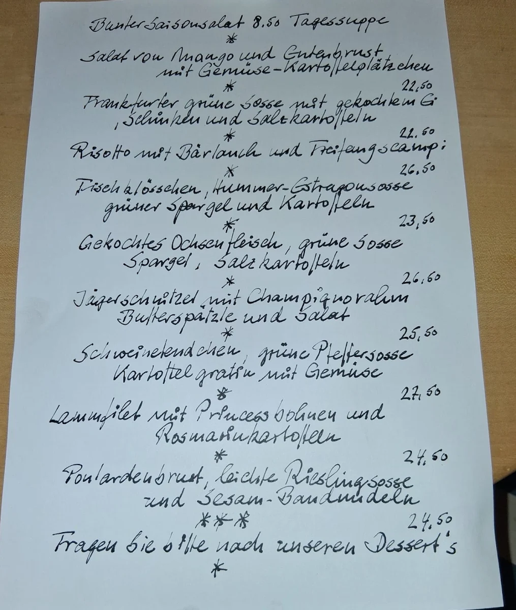 Speisekarte photo 1