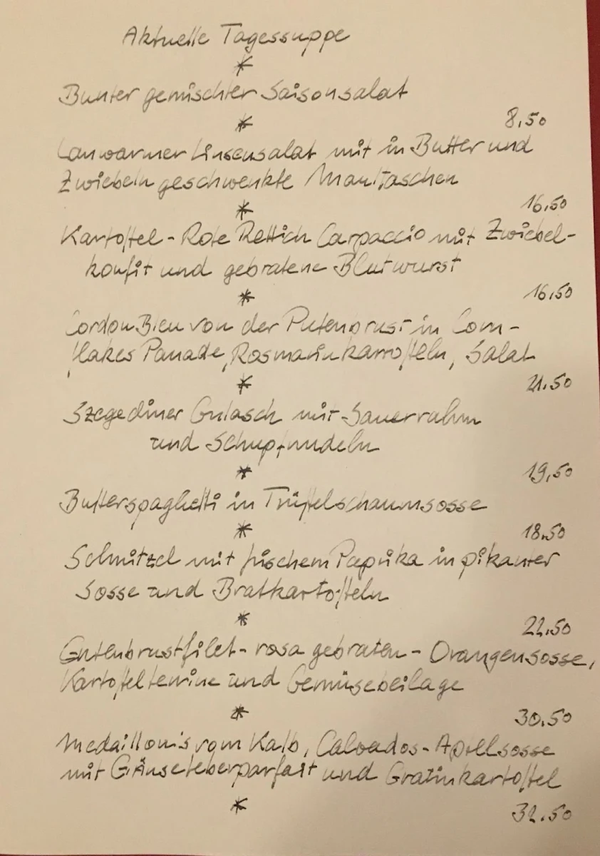 Speisekarte photo 2