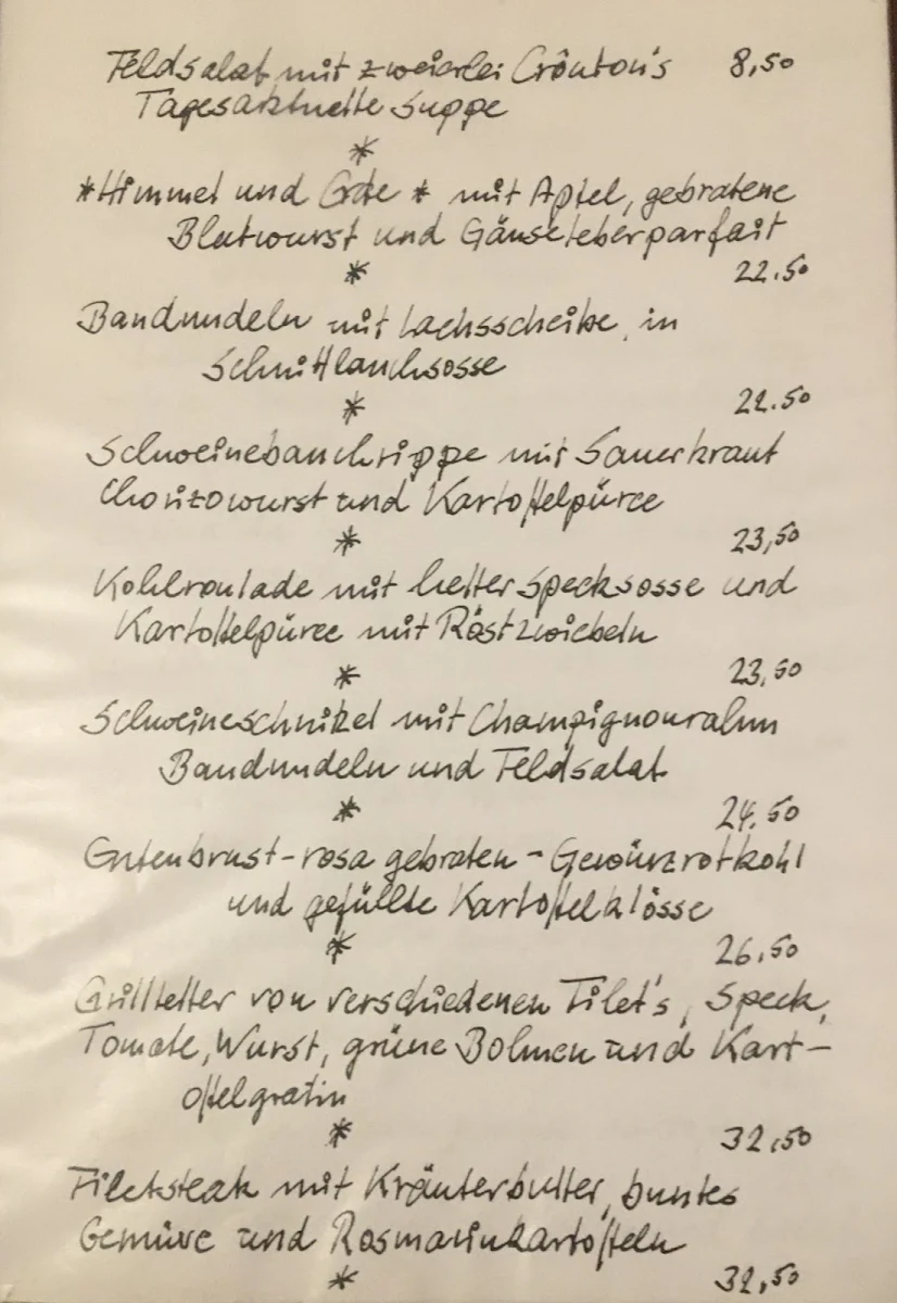 Speisekarte photo 3