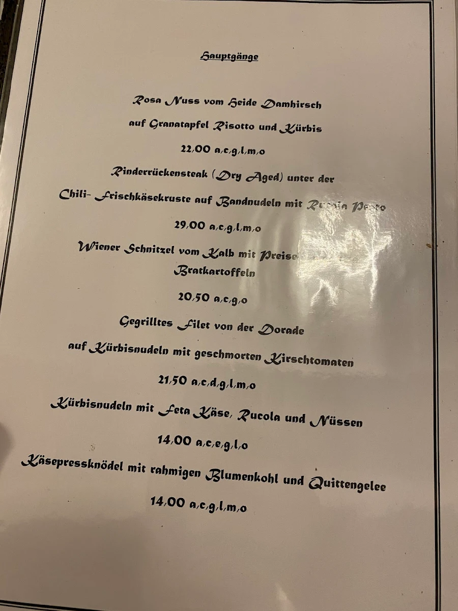 Speisekarte photo 1