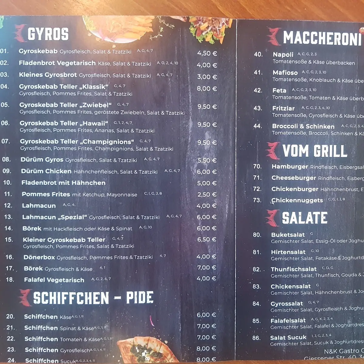 Speisekarte photo 6