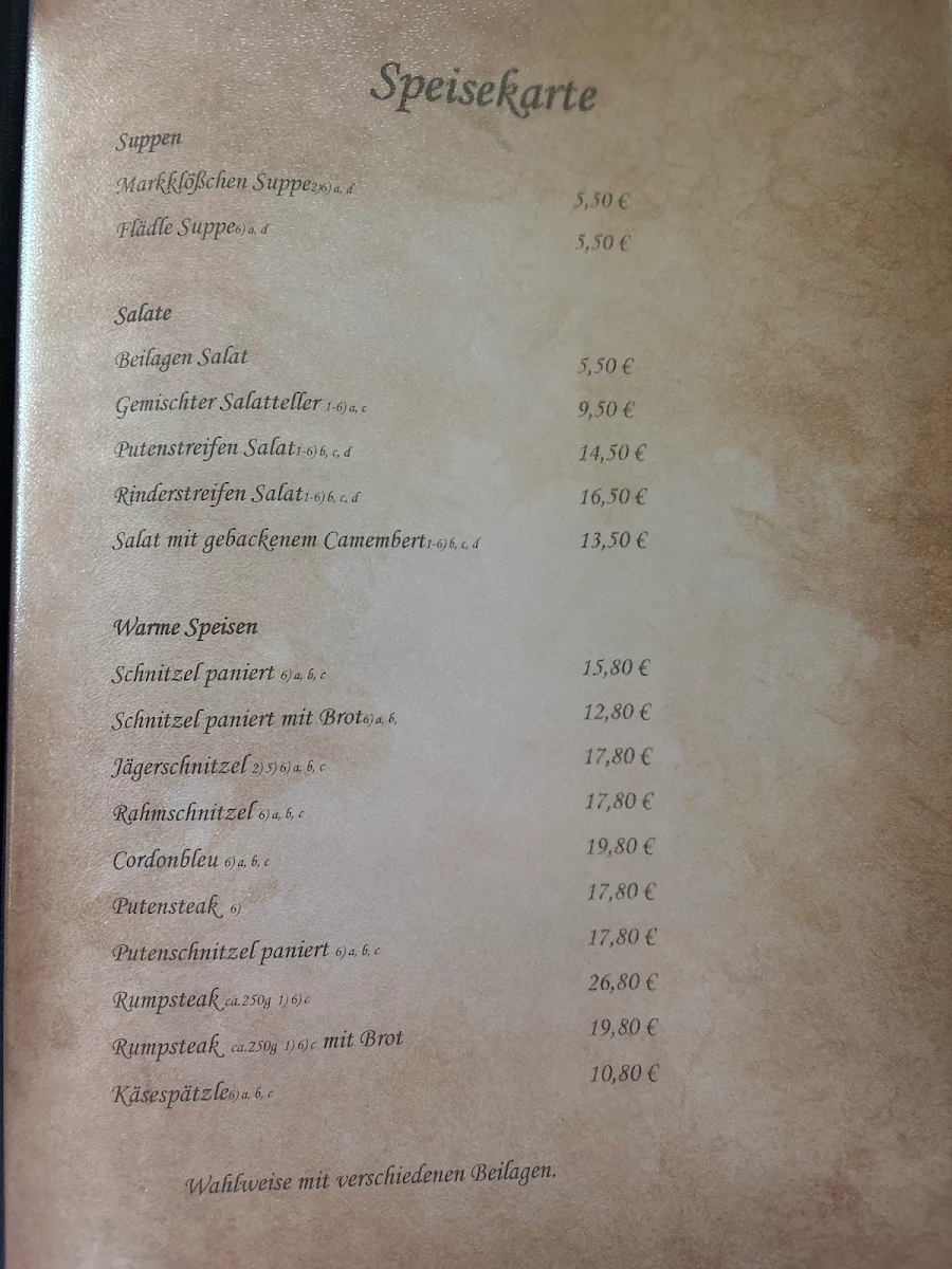 Speisekarte photo 4