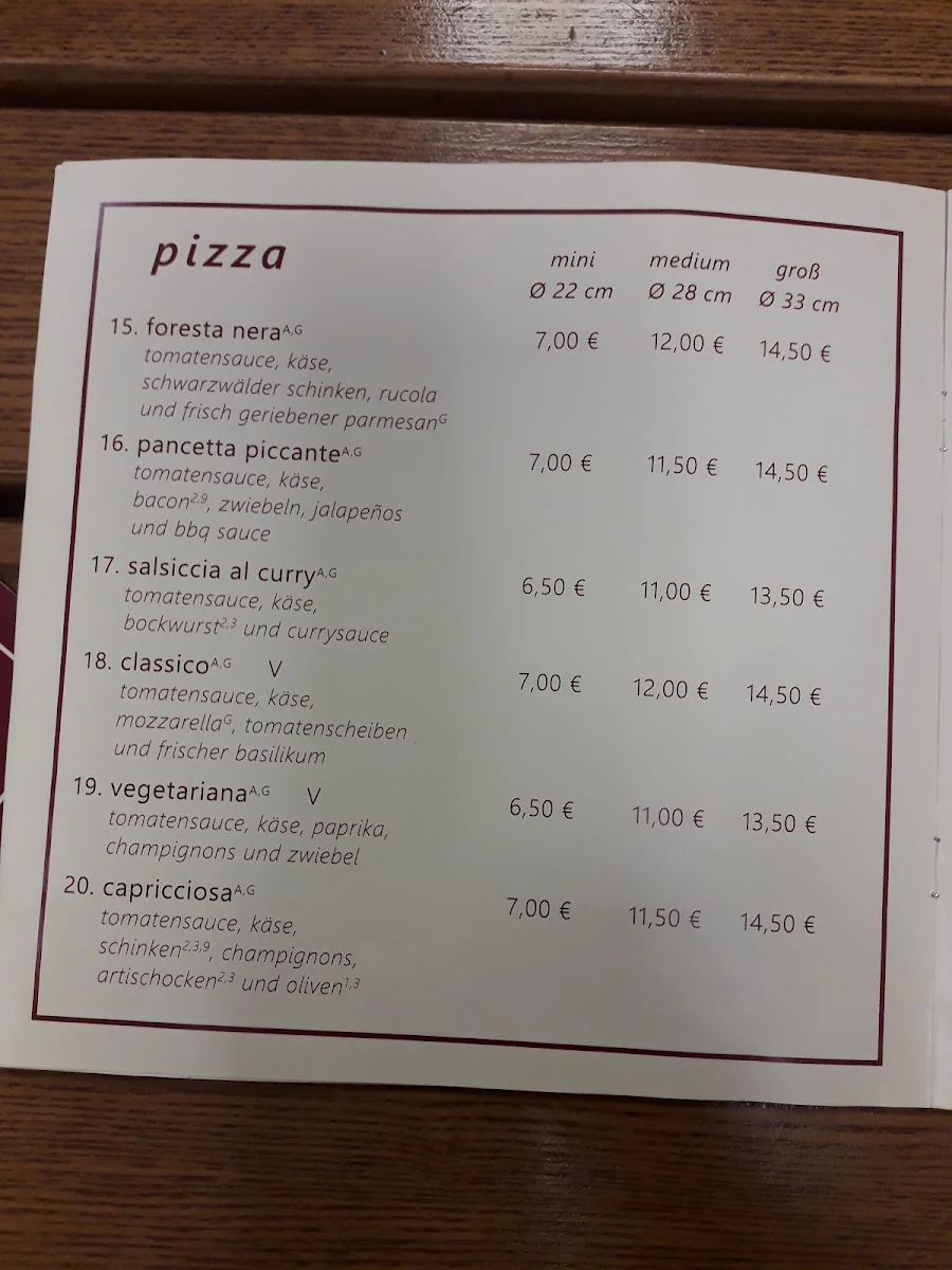 Speisekarte photo 1