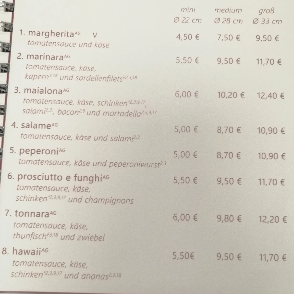 Speisekarte photo 5