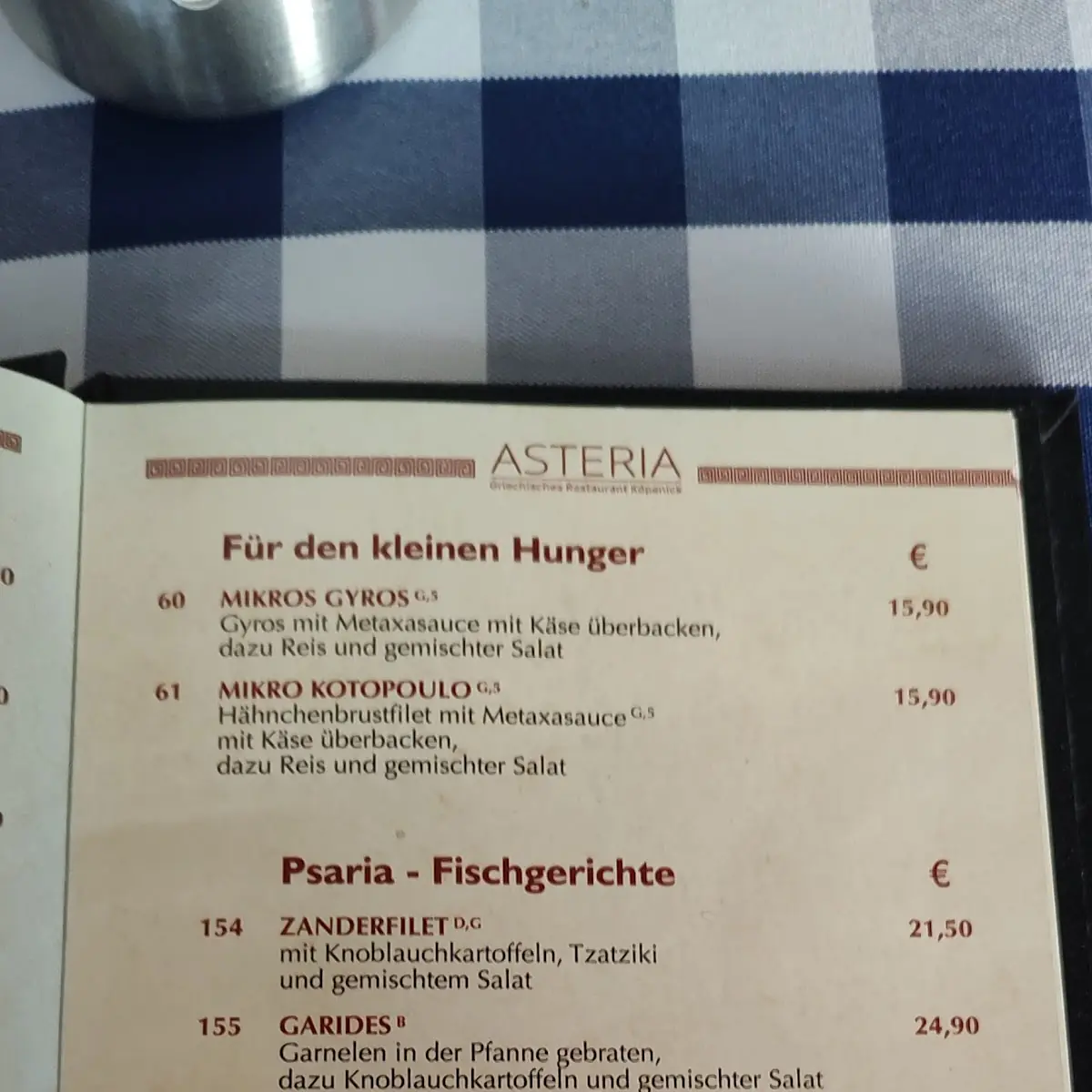 Speisekarte photo 2