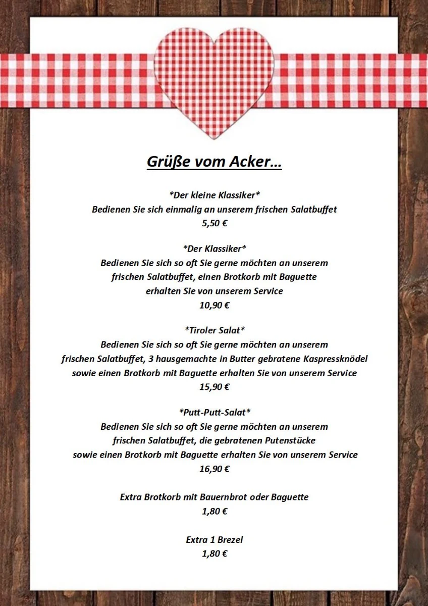 Speisekarte photo 1
