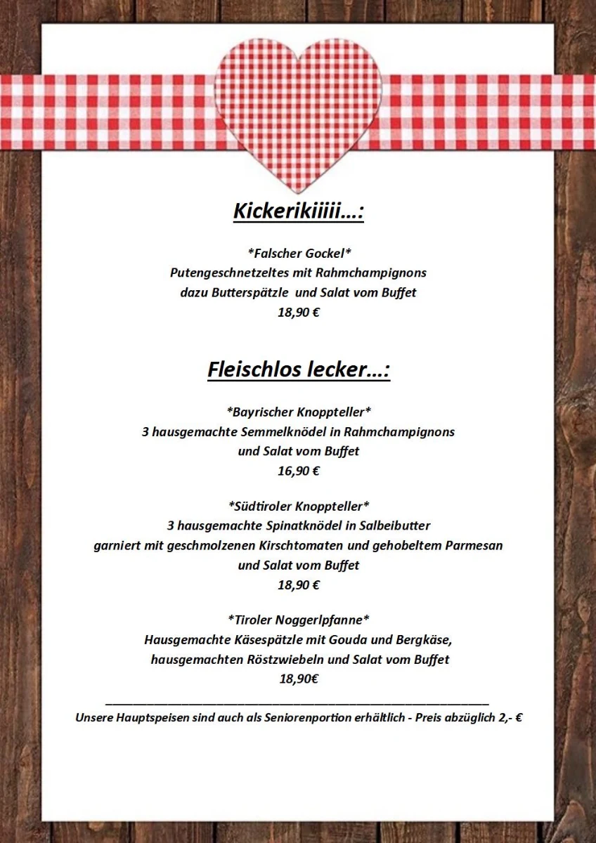 Speisekarte photo 2