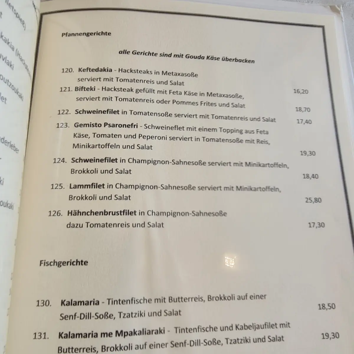 Speisekarte photo 4