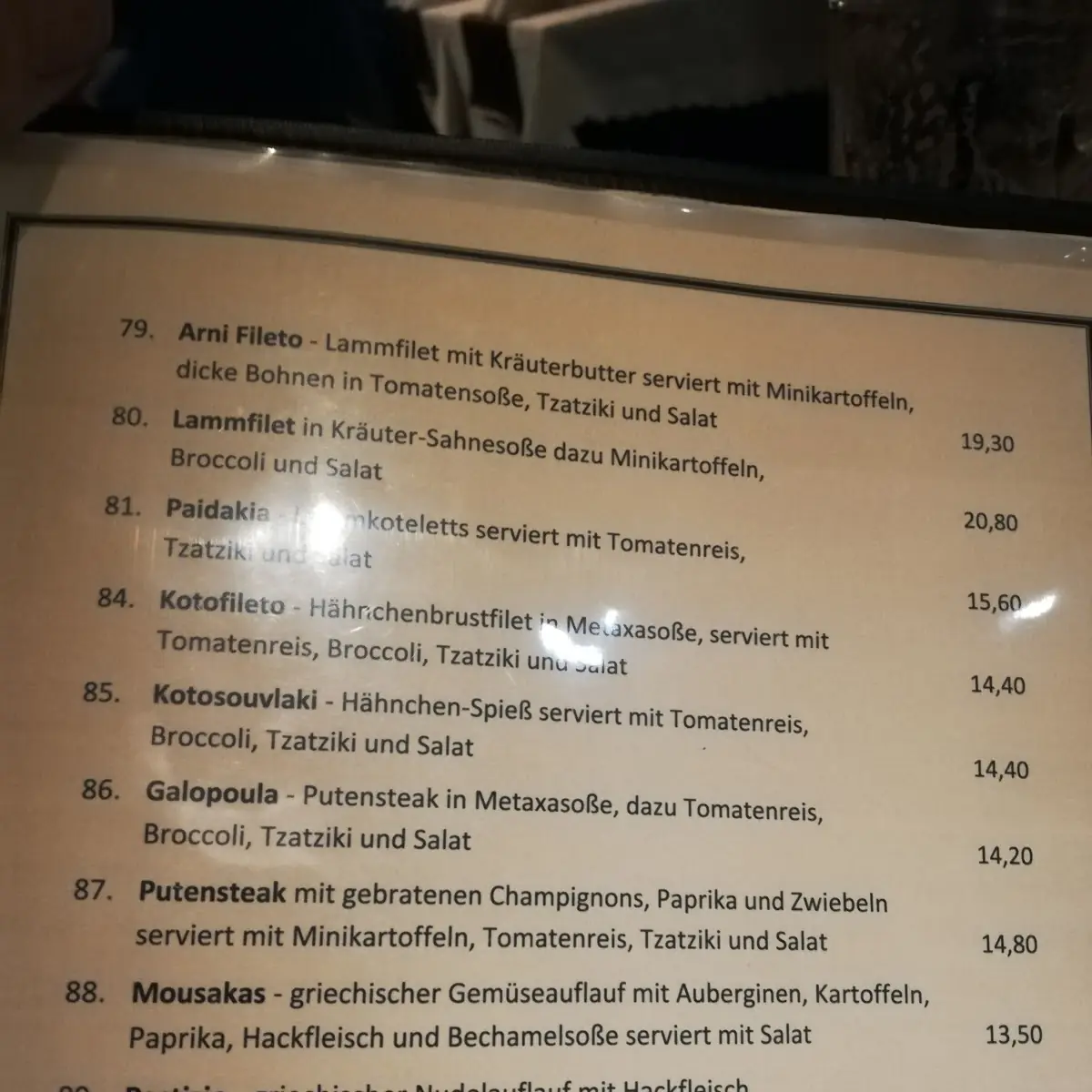 Speisekarte photo 9