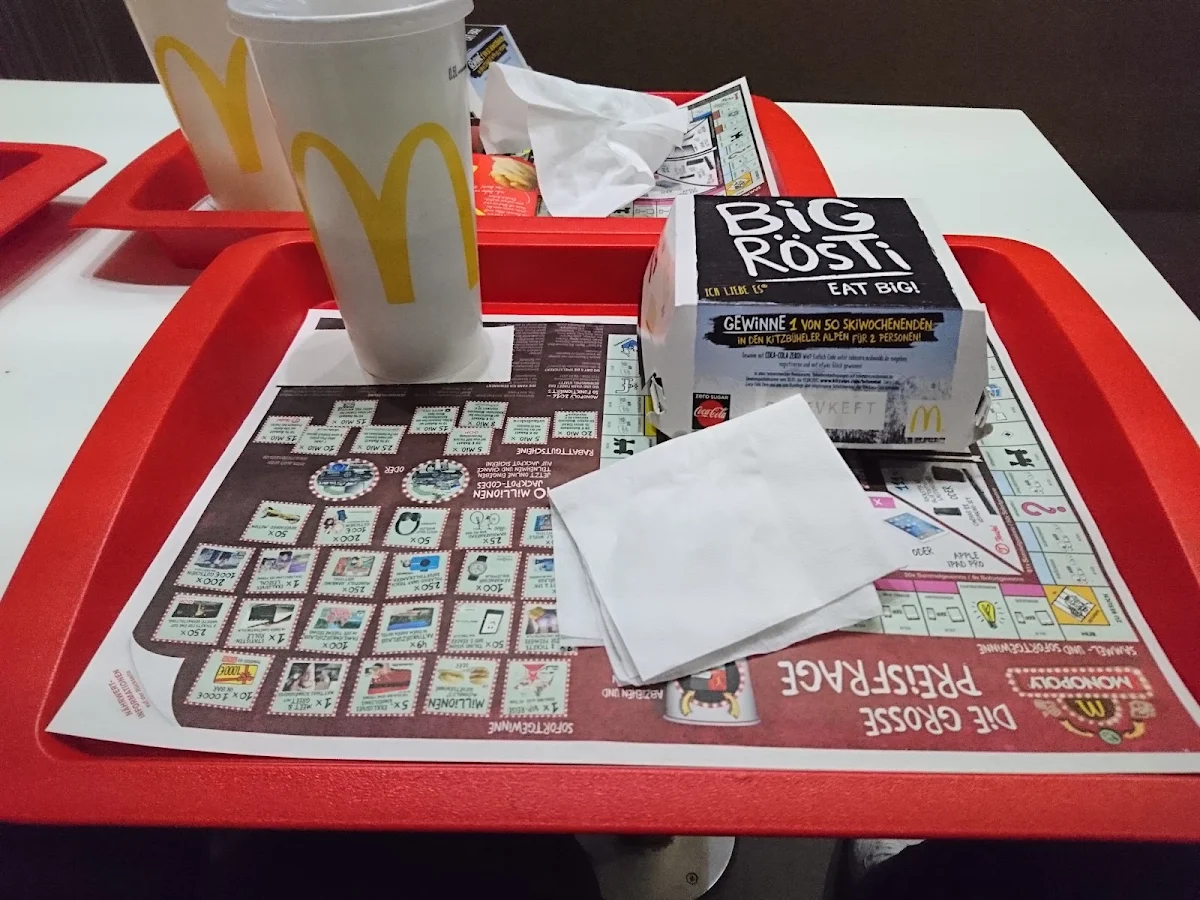 Speisekarte, McDonald's
