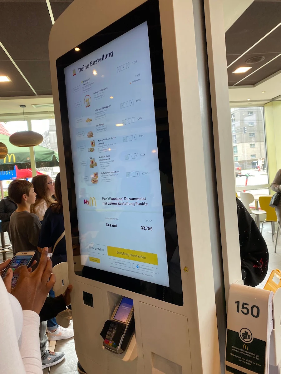 Speisekarte, McDonald's