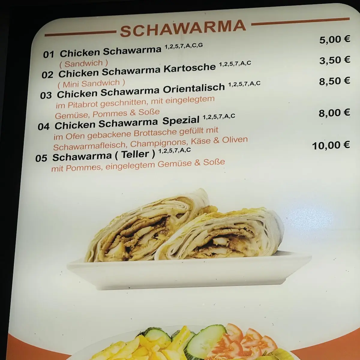 Speisekarte photo 3