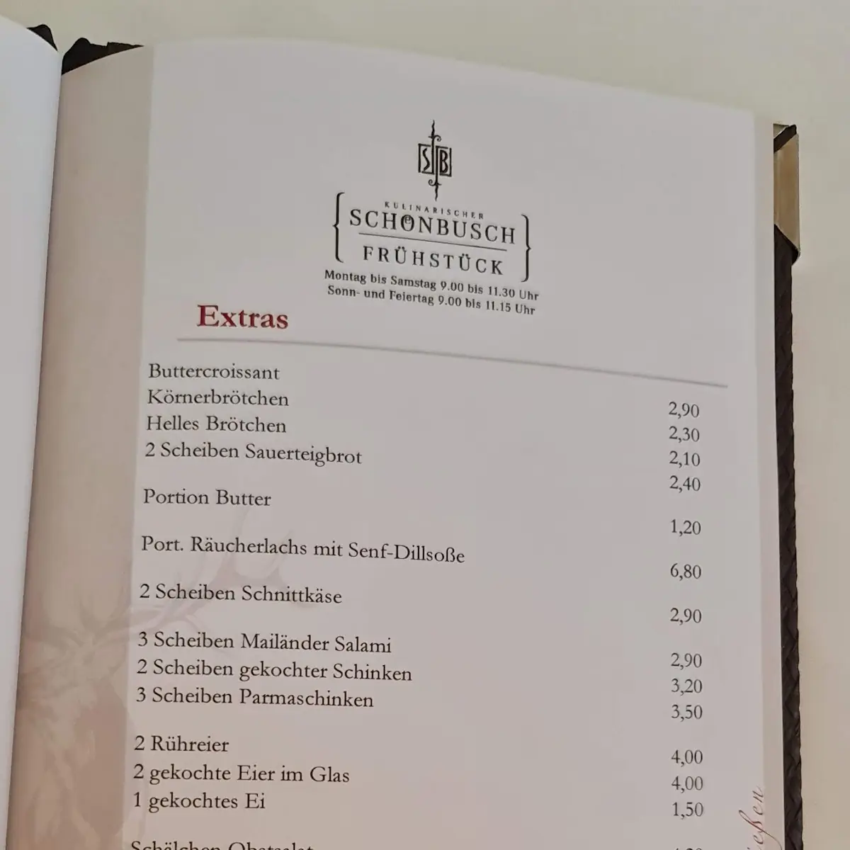Speisekarte photo 2