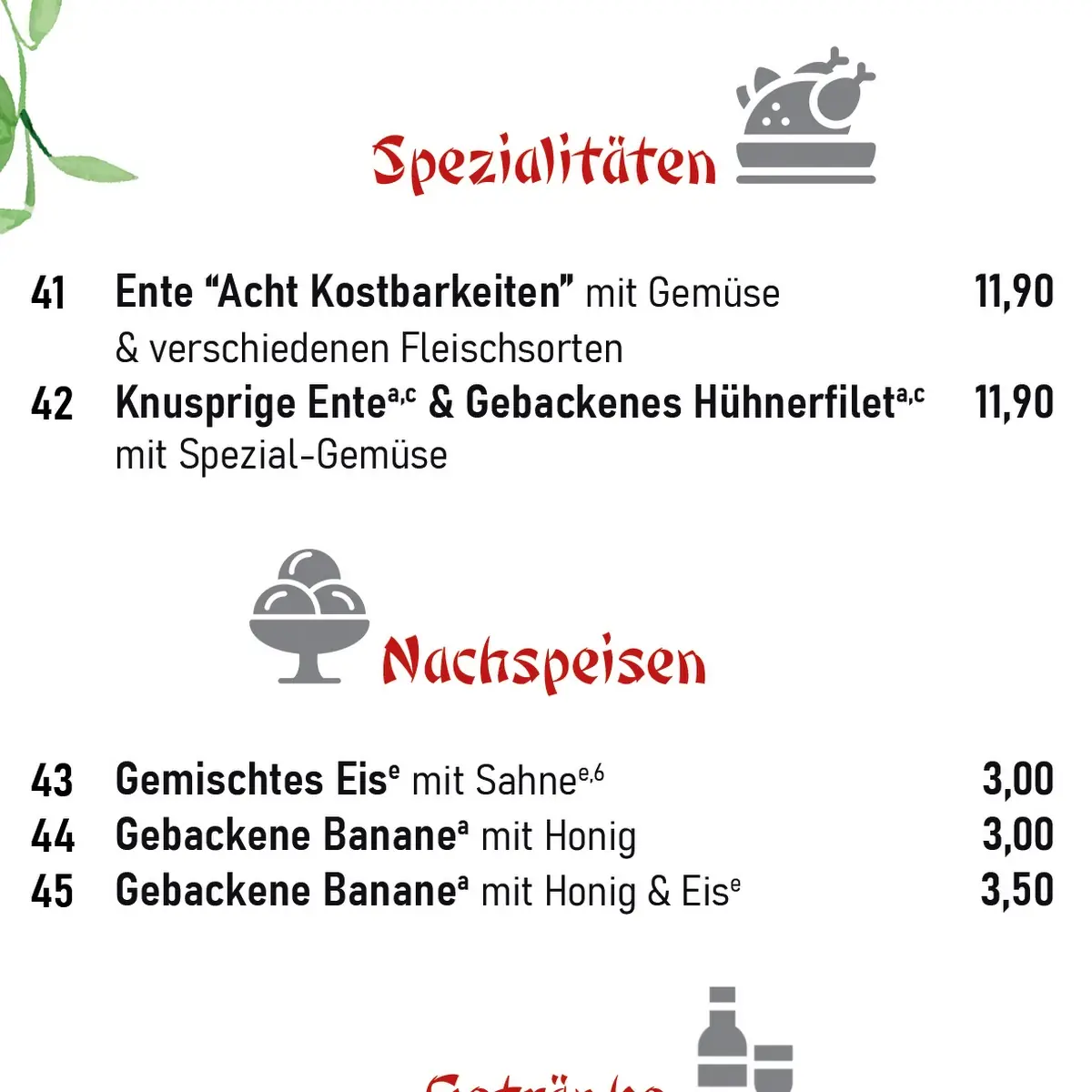 Speisekarte photo 9