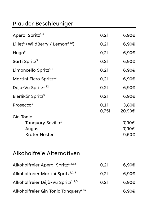 Speisekarte photo 2