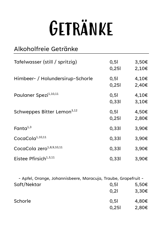 Speisekarte photo 6